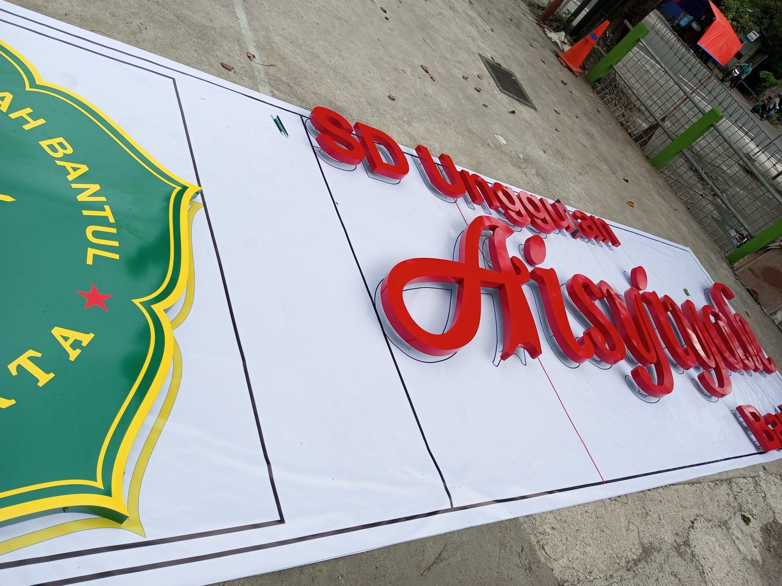 huruf timbul bahan galva - gambar 5